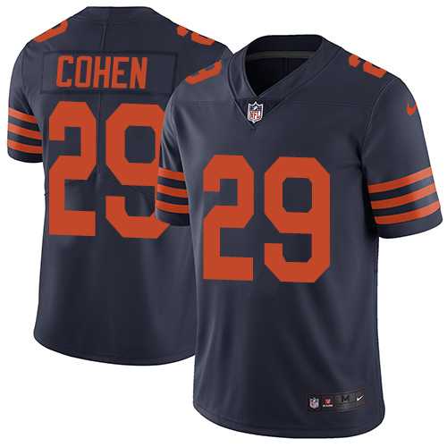 Nike Men & Women & Youth Bears 29 Tarik Cohen Navy Throback NFL Vapor Untouchable Player Limited Jersey,We sell and wholesale Nike Men & Women & Youth Bears 29 Tarik Cohen Navy Throback NFL Vapor Untouchable Player Limited Jersey on line form chian!